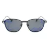 POLAROID PLD6119GCSKJ1 Unisex Taisnstūra saulesbrilles - Pelēkas polarizētas lēcas, Melns rāmis, 53mm