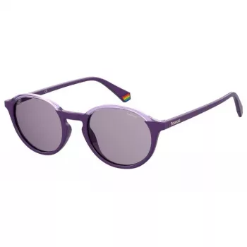 POLAROID PLD6125S-B3V Unisex saulesbrilles - Havannas rāmis, brūnas polarizētas lēcas, 50/21/145 mm