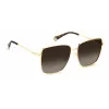 Polaroid PLD6164GS06JL Sieviešu saulesbrilles - Havana rāmis, Brūnas polarizētas lēcas, 59mm