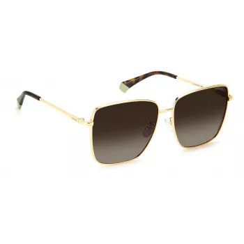 Polaroid PLD6164GS06JL Sieviešu saulesbrilles - Havana rāmis, Brūnas polarizētas lēcas, 59mm