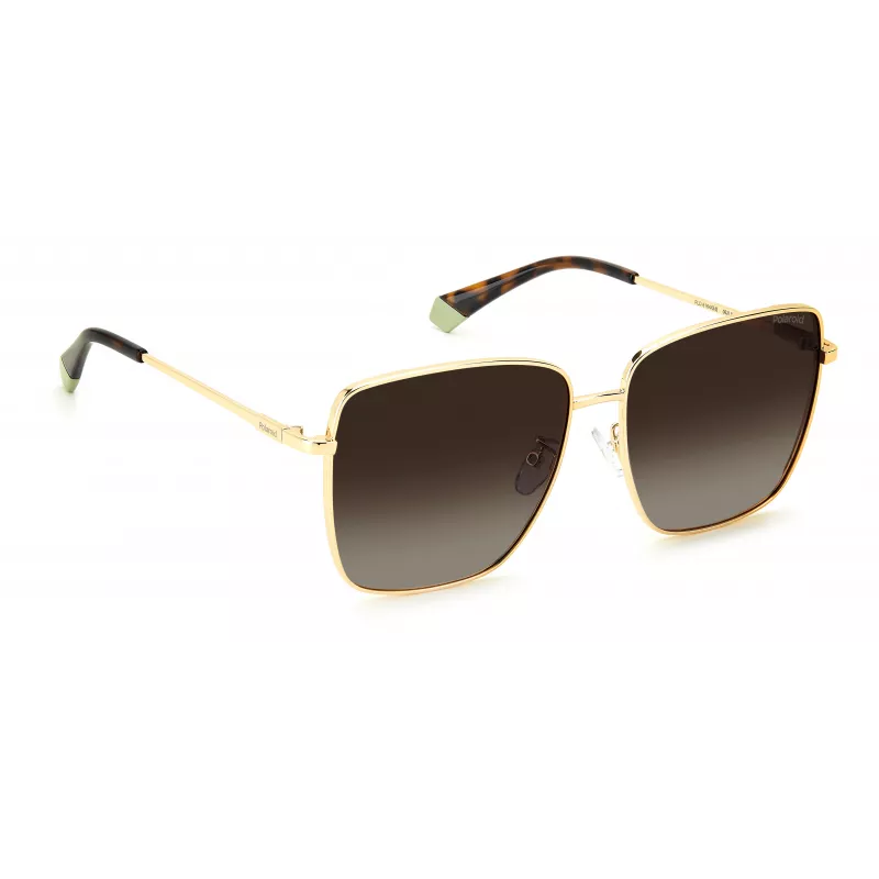 Polaroid PLD6164GS06JL Sieviešu saulesbrilles - Havana rāmis, Brūnas polarizētas lēcas, 59mm