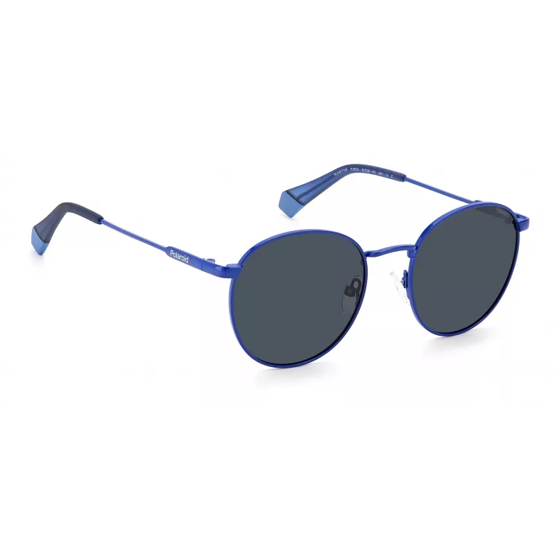 Polaroid PLD6171SPJPC3 Unisex saulesbrilles - melns rāmis, pelēkas polarizētas lēcas, 51 mm
