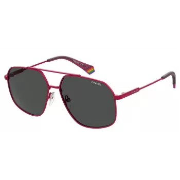 Polaroid PLD6173SQHO Unisex Saulesbrilles - Kvadrātveida Polarizēts Polikarbonāts - 58/14/140 mm