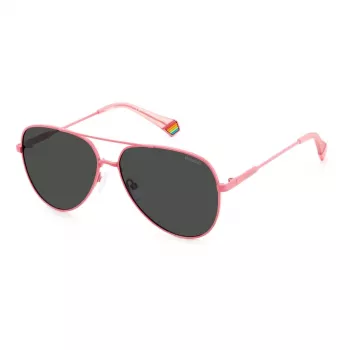 POLAROID PLD6187S35J Unisex taisnstūra saulesbrilles - Polarizētas polikarbonāta lēcas - 60/14/145 mm