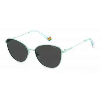 Polaroid PLD6188S5CB Sieviešu saulesbrilles - Havana acetāta rāmis, brūnas polarizētas lēcas, 55 mm