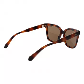 Polaroid PLD6192S54086 Sieviešu saulesbrilles - Havana brūns rāmis, polarizētas brūnas lēcas - 54mm