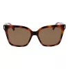 Polaroid PLD6192S54086 Sieviešu saulesbrilles - Havana brūns rāmis, polarizētas brūnas lēcas - 54mm