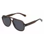 Polaroid PLD6193S09QF7 Unisex taisnstūra saulesbrilles - Havana rāmis, pelēkas polarizētas lēcas, 57 mm