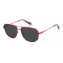 POLAROID PLD6195SX0Z3 Unisex saulesbrilles - Melns rāmis, pelēkas lēcas 58mm