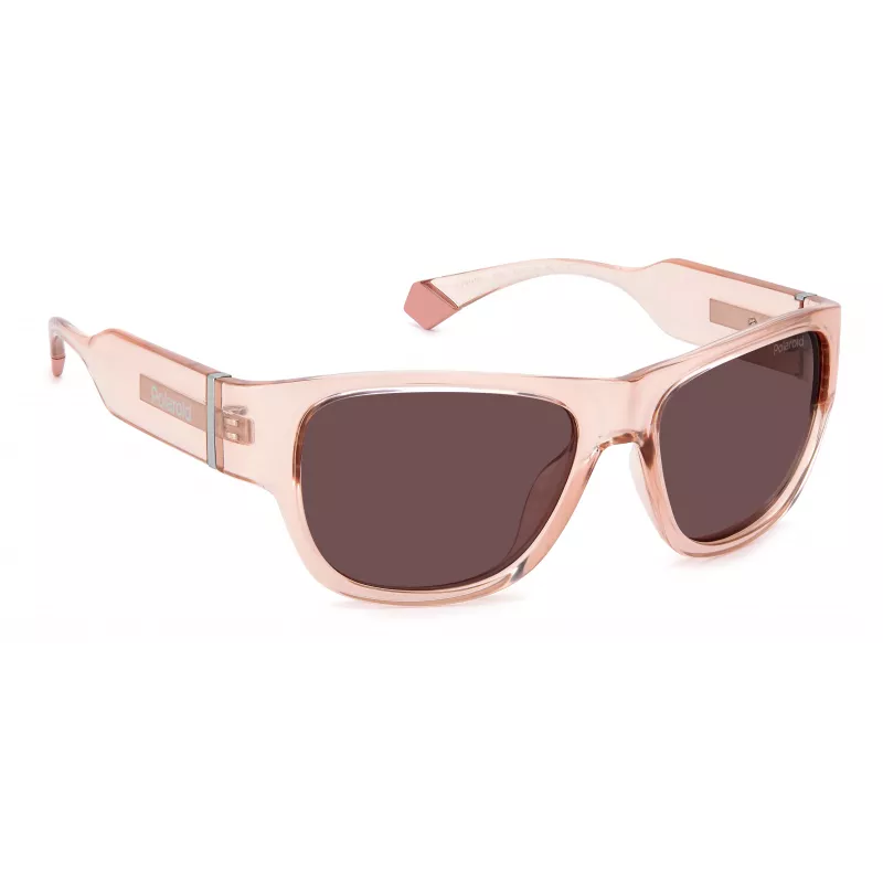Polaroid PLD6197S Saulesbrilles Unisex Havana Rāmis Zaļa Polarizēta Lēca 55mm