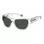 POLAROID PLD6197SKB7F5 Unisex saulesbrilles Havana brūns kvadrātveida rāmis Brūnas polarizētas lēcas 55/18/130 mm