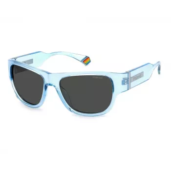 POLAROID PLD6197SMVU Unisex taisnstūra saulesbrilles Polarizētas UV400 55mm