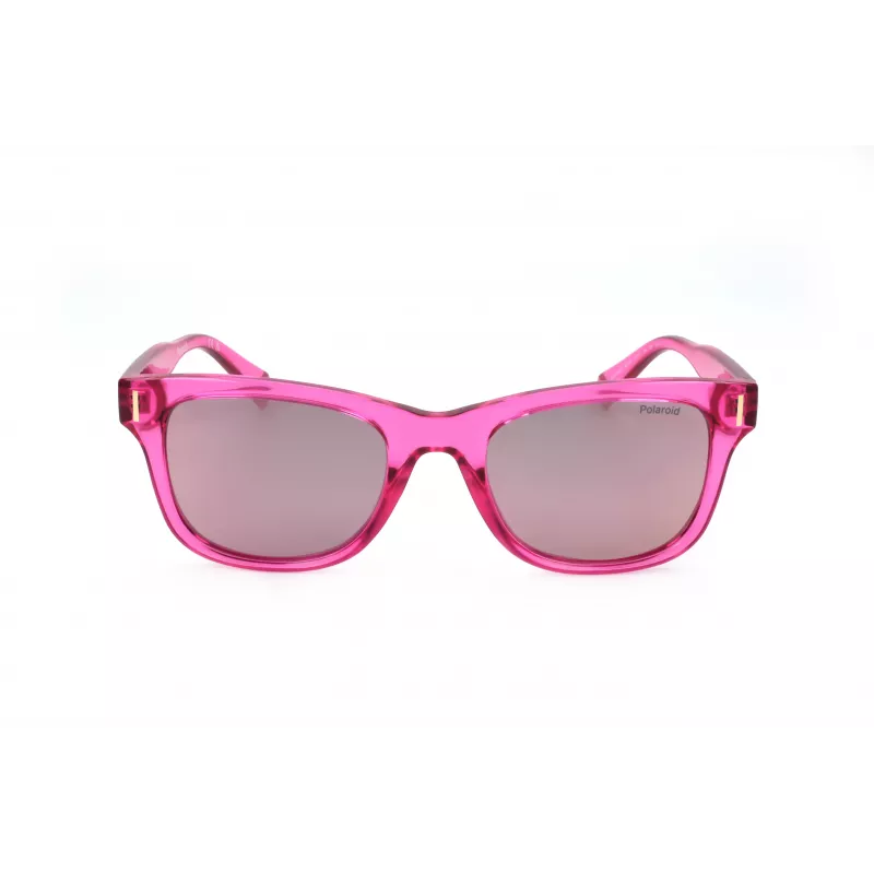 Polaroid PLD6206SMU1 Unisex saulesbrilles - Melns rāmis, Pelēkas polarizētas lēcas, 51 mm