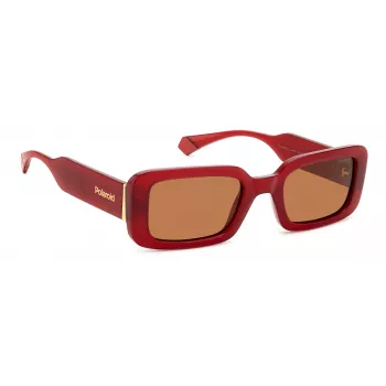 POLAROID PLD6208SXC9AF Sieviešu polarizētās saulesbrilles - Melns rāmis, pelēkas lēcas 52mm