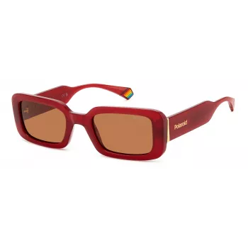 POLAROID PLD6208SXC9AF Sieviešu polarizētās saulesbrilles - Melns rāmis, pelēkas lēcas 52mm