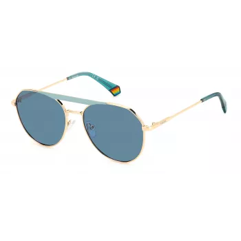 Polaroid PLD6211SXPEF Unisex Saulesbrilles - Brūns Havana Rāmis, Brūnas Polarizētas Lēcas, 57mm