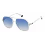 POLAROID PLD6217S2M4 Unisex taisnstūra saulesbrilles - Melns rāmis Pelēkas lēcas 57mm