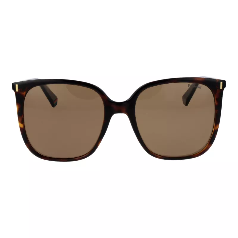 Polaroid PLD6218S56086 Sieviešu Aviator Saulesbrilles Havana Brūnas Polarizētas 56mm