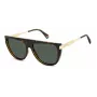 Polaroid PLD6221SX086 Sieviešu taisnstūra saulesbrilles - Havana acetāta rāmis ar brūnām polarizētām lēcām