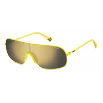 Polaroid PLD6222S40G Unisex saulesbrilles - Havana brūna bruņurupuča rāmis, brūnas polarizētas lēcas, kvadrātveida forma