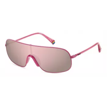 POLAROID PLD6222SMU1 Unisex saulesbrilles - Polarizēts kvadrātveida rāmis Melns/Pelēks