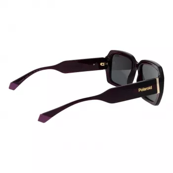 POLAROID PLD6223SX54B3 Unisex taisnstūra saulesbrilles - Havana brūna - 54/19/140 mm