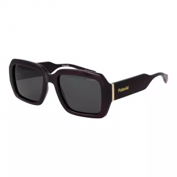 POLAROID PLD6223SX54B3 Unisex taisnstūra saulesbrilles - Havana brūna - 54/19/140 mm