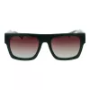 Polaroid PLD6224SX541E Unisex taisnstūra saulesbrilles - Pelēkas lēcas, Melns/Pelēks rāmis