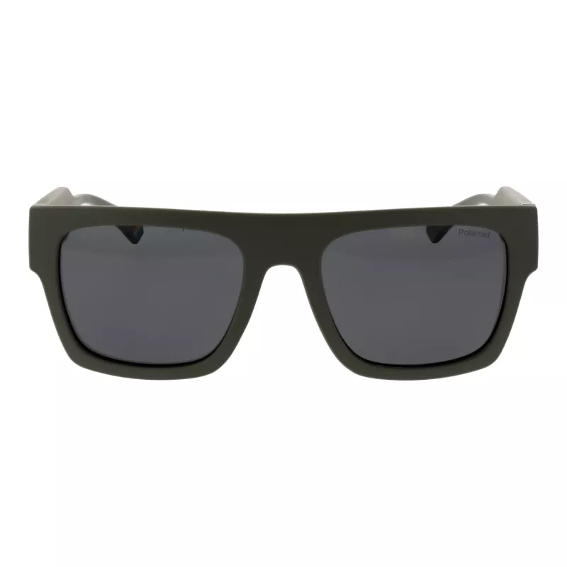 POLAROID PLD6224SX543Y Unisex taisnstūra saulesbrilles Havana Green 54mm