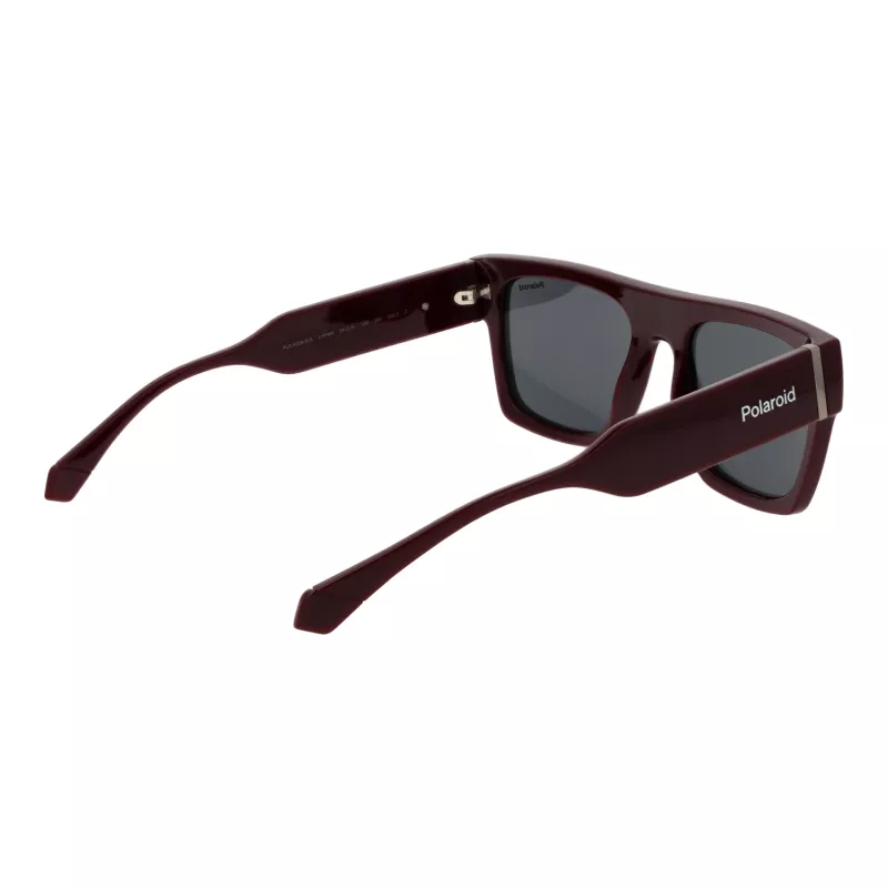 Polaroid PLD6224SX54LH Unisex Saulesbrilles - Melns Rāmis Pelēkas Lēcas 54mm