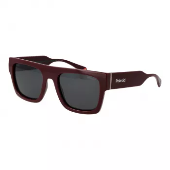 Polaroid PLD6224SX54LH Unisex Saulesbrilles - Melns Rāmis Pelēkas Lēcas 54mm