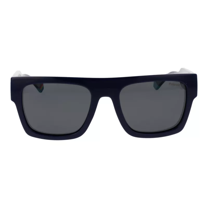 Polaroid PLD6224SX54PJ Unisex saulesbrilles - Melns rāmis, pelēkas polarizētas lēcas 54mm