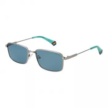 Polaroid PLD6227SX566L Unisex saulesbrilles Havana kvadrātveida rāmis zaļas polarizētas lēcas 56mm