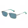 Polaroid PLD6227SX566L Unisex saulesbrilles Havana kvadrātveida rāmis zaļas polarizētas lēcas 56mm