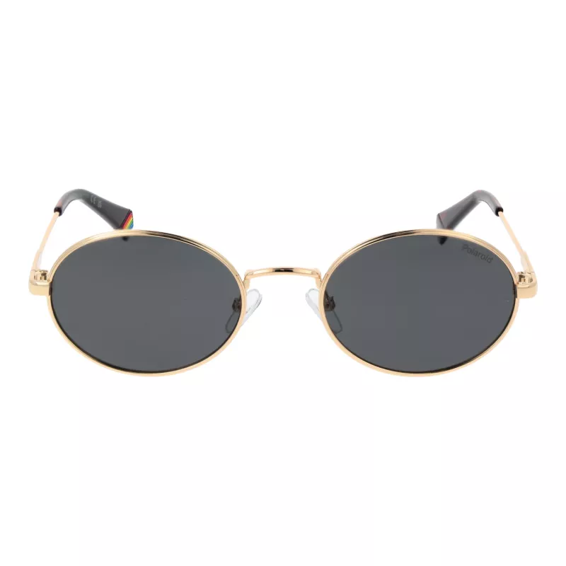 Polaroid PLD6228SX5300 Unisex saulesbrilles - Melns rāmis, pelēkas lēcas, 53 mm
