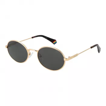 Polaroid PLD6228SX5300 Unisex saulesbrilles - Melns rāmis, pelēkas lēcas, 53 mm