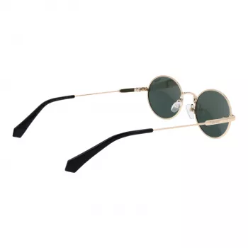 POLAROID PLD6228SX532M Unisex taisnstūra saulesbrilles - Brūns Havana rāmis, Brūnas polarizētas lēcas, 53 mm