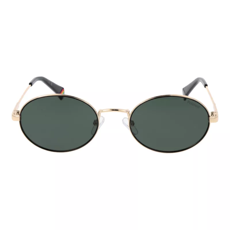 POLAROID PLD6228SX532M Unisex taisnstūra saulesbrilles - Brūns Havana rāmis, Brūnas polarizētas lēcas, 53 mm