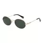POLAROID PLD6228SX532M Unisex taisnstūra saulesbrilles - Brūns Havana rāmis, Brūnas polarizētas lēcas, 53 mm