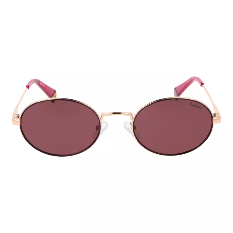 Polaroid PLD6228SX53LT Unisex taisnstūra saulesbrilles - Havana rāmis, brūna polarizēta lēca - 53 mm