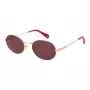 Polaroid PLD6228SX53LT Unisex taisnstūra saulesbrilles - Havana rāmis, brūna polarizēta lēca - 53 mm