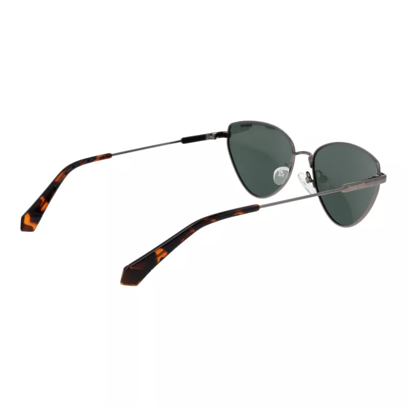 Polaroid PLD6234SX57AS Sieviešu Polarizētas Saulesbrilles - Melns Rāmis Pelēka Lēca 57mm