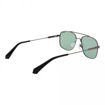POLAROID PLD6235SX56AS Vīriešu kvadrātveida polarizētas saulesbrilles - Matēti melna/pelēka