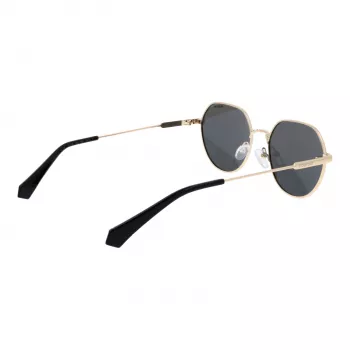 Polaroid PLD6236SX54RH Unisex taisnstūra saulesbrilles - Havana rāmis, brūnas lēcas 54mm