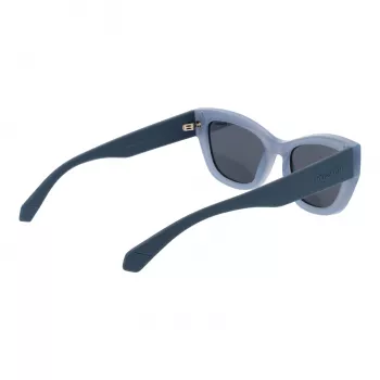 Polaroid PLD6237SX52MV Sieviešu saulesbrilles - Melns rāmis, Pelēkas polarizētas lēcas, 52mm