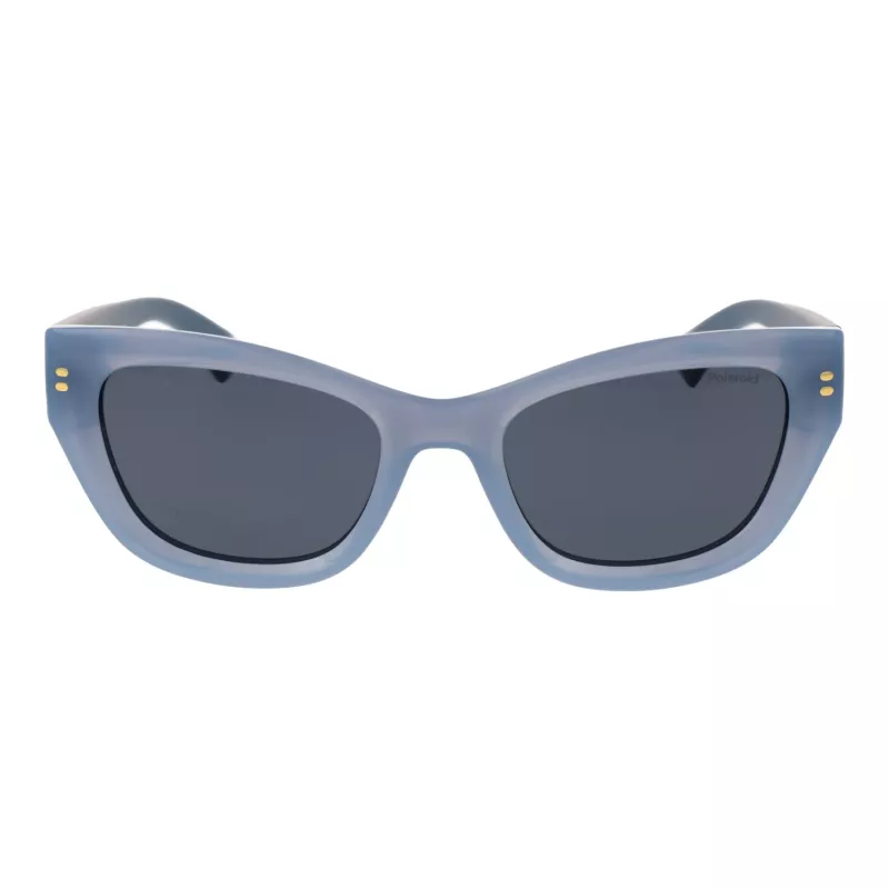 Polaroid PLD6237SX52MV Sieviešu saulesbrilles - Melns rāmis, Pelēkas polarizētas lēcas, 52mm