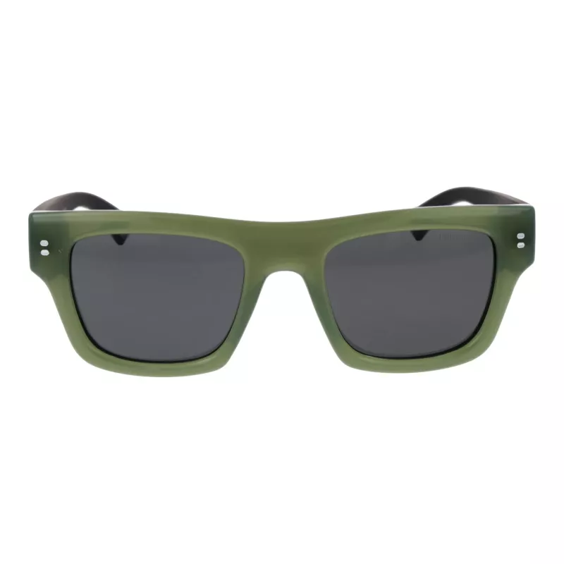 Polaroid PLD6238SX511E Vīriešu taisnstūra matēti melnas saulesbrilles ar polarizētām pelēkām TAC lēcām UV400