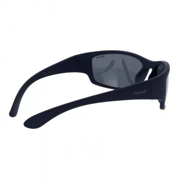Polaroid PLD7005S63863 Unisex Taisnstūra Saulesbrilles - Melna/Pelēka - Polarizētas UV400