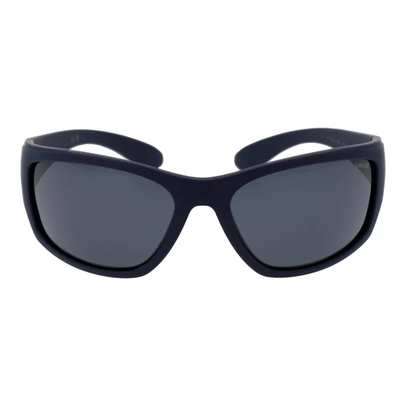 Polaroid PLD7005S63863 Unisex Taisnstūra Saulesbrilles - Melna/Pelēka - Polarizētas UV400