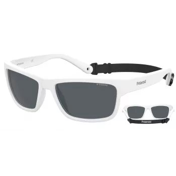Polaroid PLD7031S6HT Vīriešu saulesbrilles Havana kvadrātveida rāmis zaļas polarizētas lēcas